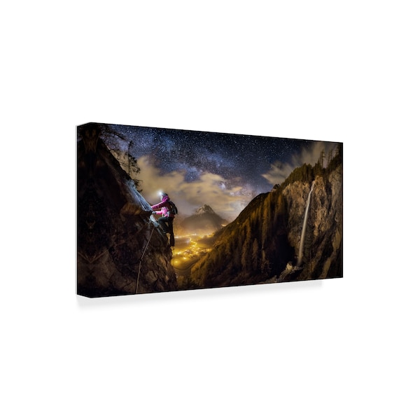 Dr Nicholas Roemmelt 'The Climb' Canvas Art,10x19